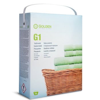 G1 – tai koncentruoti skalbimo milteliai, kuriuos lengva išskalauti, jie biologiškai suyrantys. Išplauna netgi sunkiausiai įveikiamas dėmes, ir jūsų drabužiai vėl atrodo kaip nauji.